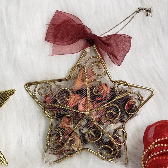 LOT Vintage Romantic Cottagecore coquette Bundle Dark Red Gold Pink multi Kitsch - Picture 4 of 7